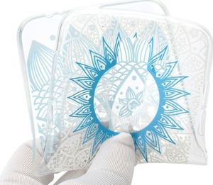 Etui Slim Art SAMSUNG A6 2018 niebieski kwiat 5