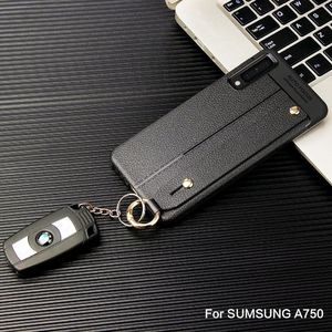 Etui Litchi skin SAMSUNG A7 2018 czarne 3