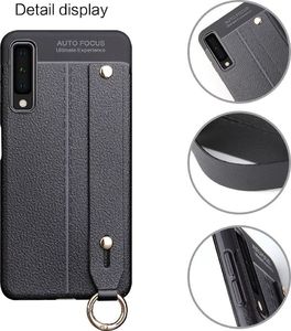 Etui Litchi skin SAMSUNG A7 2018 czarne 5