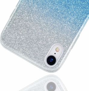 Etui XIAOMI REDMI K30 Brokat Glitter srebrno-niebieskie 2