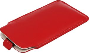 Etui wsuwka skórzana SAMSUNG A5/ S5/ S7/ LG Q6/ HUAWEI HONOR 7/ XPERIA Z/ XIAOMI REDMI 4A czerwone 2