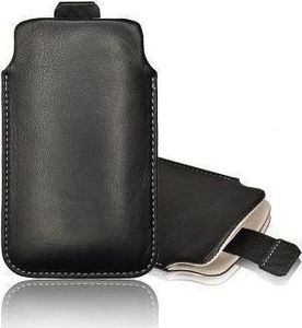 Etui wsuwka skórzana IPHONE 6+/ 7+/ 8+ SAM A30/A50/S20+/A7 2018, XPERIA XZ3 czarne (biały środek) 1
