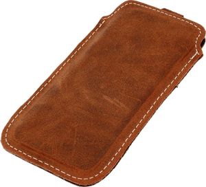 Etui wsuwka skórzana pocket split SAMSUNG S2 I9100 brąz 2