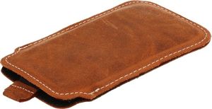 Etui wsuwka skórzana pocket split SAMSUNG S2 I9100 brąz 3