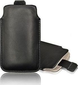 Etui wsuwka skórzana SAMSUNG S7 EDGE czarne (biały środek) 2