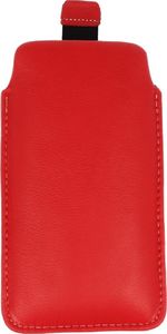 Etui wsuwka skórzana XPERIA Z1/Z2 LG G3/ SAM A40 czerwone 4