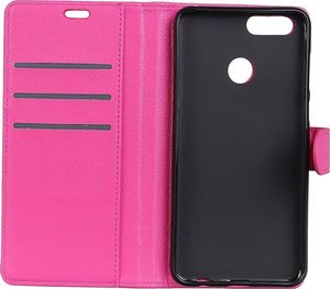 Etui portfel stand litchi HUAWEI HONOR 9 różowy 5