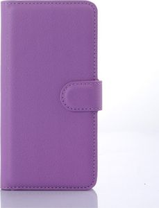 Etui portfel stand litchi HTC DESIRE 650 fioletowy 1