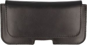 Kabura skórzana gładka IPHONE 6+ / 7+ / 8+, SAMSUNG GALAXY A30 / A50 / S20+ czarna 2