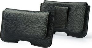 Kabura skórzana gładka IPHONE 6+ / 7+ / 8+, SAMSUNG GALAXY A30 / A50 / S20+ czarna 4