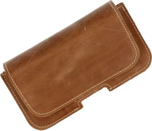 Kabura skórzana do paska IPHONE 6+/ 7+/ 8+, SAM A30/ A50 brąz 3