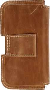 Kabura skórzana do paska IPHONE 6+/ 7+/ 8+, SAM A30/ A50 brąz 4