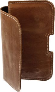 Kabura skórzana do paska IPHONE 6+/ 7+/ 8+, SAM A30/ A50 brąz 5