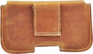 Kabura skórzana do paska SAMSUNG S5610/ NOKIA E52 brązowa 4