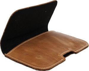 Kabura skórzana do paska SAMSUNG S5610/ NOKIA E52 brązowa 5