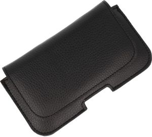 Kabura skórzana gładka SAMSUNG A51/S8+/S9+/S10+ HUA P30 PRO czarna 2