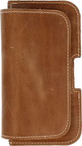 Kabura skórzana gładka HUAWEI P20 PRO, SONY XZ PREMIUM, MOTO Z brązowa 3