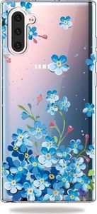 Slim case Art Wzory SAMSUNG GALAXY NOTE 10 niebieskie kwiaty 1