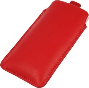 Pionowa skórzana wsuwka Vena SAMSUNG S6500/ LG L3 czerwona 1