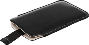 Pionowa skórzana wsuwka Vena NOKIA N500 czarna (biały środek) 3