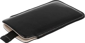 Pionowa skórzana wsuwka Vena NOKIA N500 czarna (biały środek) 4