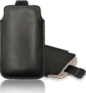 Pionowa skórzana wsuwka Vena SAMSUNG NOTE czarna (biały środek) 1