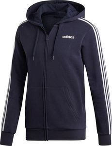 Adidas Bluza męska Essentials 3 Stripes Fullzip Fleece granatowa r. S (DU0475) 1