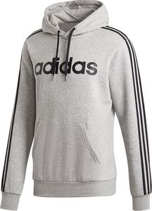 Adidas Bluza męska Essentials 3 Stripes Pullover Fleece szara r. S (DU0495) 1