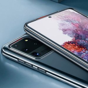 Baseus Baseus Simple Series Case przezroczyste żelowe etui Samsung Galaxy S20 Ultra przezroczysty (ARSAS20U-02) 15