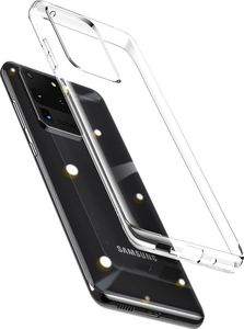 Baseus Baseus Simple Series Case przezroczyste żelowe etui Samsung Galaxy S20 Ultra przezroczysty (ARSAS20U-02) 3