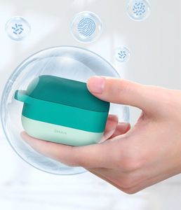 Baseus Baseus silikonowe etui na słuchawki do Apple AirPods Pro + zawieszka szary (WIAPPOD-E0G) 14