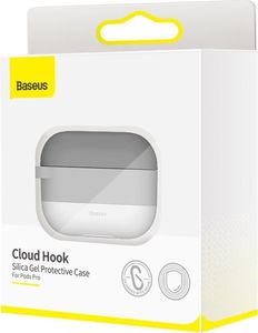 Baseus Baseus silikonowe etui na słuchawki do Apple AirPods Pro + zawieszka szary (WIAPPOD-E0G) 18