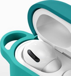 Baseus Baseus silikonowe etui na słuchawki do Apple AirPods Pro + zawieszka szary (WIAPPOD-E0G) 9