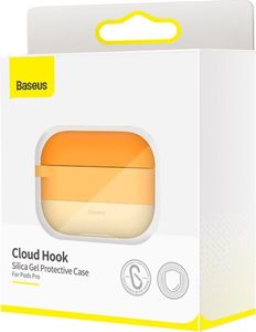 Baseus Baseus silikonowe etui na słuchawki do Apple AirPods Pro + zawieszka pomarańczowy (WIAPPOD-E07) 18