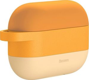 Baseus Baseus silikonowe etui na słuchawki do Apple AirPods Pro + zawieszka pomarańczowy (WIAPPOD-E07) 3