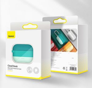 Baseus Baseus silikonowe etui na słuchawki do Apple AirPods Pro + zawieszka różowy (WIAPPOD-E04) 16