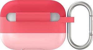Baseus Baseus silikonowe etui na słuchawki do Apple AirPods Pro + zawieszka różowy (WIAPPOD-E04) 2