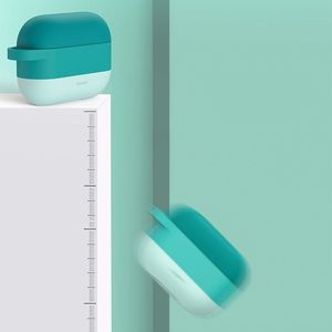 Baseus Baseus silikonowe etui na słuchawki do Apple AirPods Pro + zawieszka różowy (WIAPPOD-E04) 10