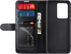 Crong Crong Booklet Wallet - Etui Samsung Galaxy S20 Ultra z kieszeniami + funkcja podstawki (czarny) 4