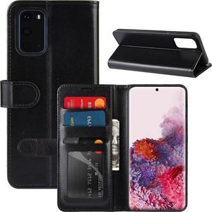 Crong Crong Booklet Wallet - Etui Samsung Galaxy S20+ z kieszeniami + funkcja podstawki (czarny) 2