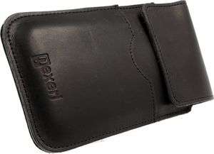 Nexeri Etui Wsuwka HUAWEI MATE 20X 5G / XIAOMI MI MAX 3 Kabura skórzana do paska pionowa otwierana portfel Nexeri Flap Leather czarne 5