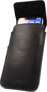 Nexeri Etui Kabura skórzana do paska pionowa otwierana portfel Nexeri Flap Leather SAMSUNG GALAXY S20 ULTRA / LG K50S czarne 4