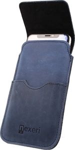 Nexeri Etui Kabura skórzana do paska pionowa otwierana portfel Nexeri Flap Leather SAMSUNG GALAXY S20 ULTRA / LG K50S granatowe 4