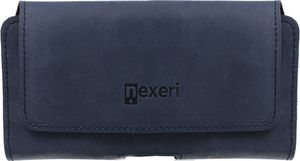 Nexeri Kabura skórzana do paska Nexeri 3D Crazy SAMSUNG GALAXY S8 / S9 / S10 / S20 / IPHONE X granatowa 1