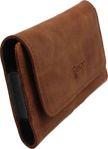 Nexeri Kabura skórzana do paska Nexeri 3D Crazy SAMSUNG GALAXY S8 / S9 / S10 / S20 / IPHONE X brązowa 5