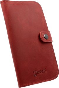 Nexeri Etui portfel skórzany Nexeri Wallet Leather XL SAMSUNG GALAXY A10 bordowe 2