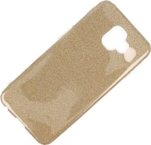 Etui glitter SAMSUNG J6+ J6 PLUS złote 2