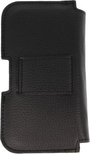 Kabura skórzana gładka SAMSUNG S8/S9/S10/ A40 / XPERIA Z3/HUAWEI P8/IPHONE X czarna 5