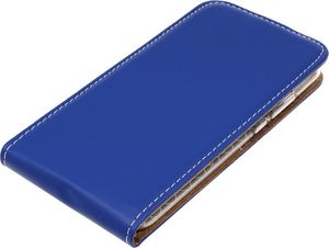 Kabura pionowa etui obudowa z klapką Rubber SAMSUNG GALAXY A6+ PLUS niebieska 2