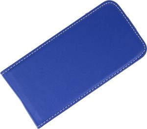 Kabura pionowa etui obudowa z klapką Rubber SAMSUNG GALAXY A6+ PLUS niebieska 4